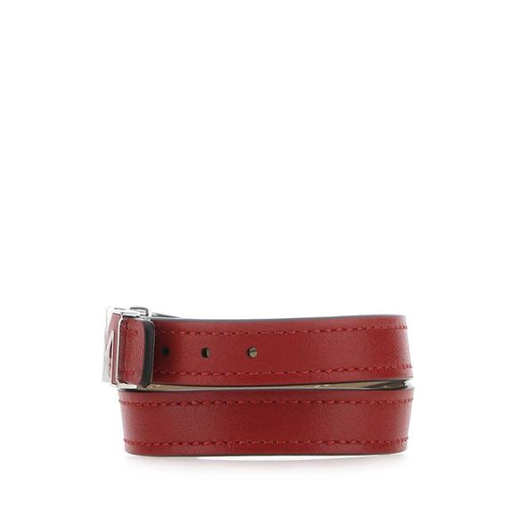 Montblanc Men Red Leather Bracelet Accessories